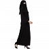 Arabian abaya with naqaab set- Black Arabian abaya with naqaab set- Black